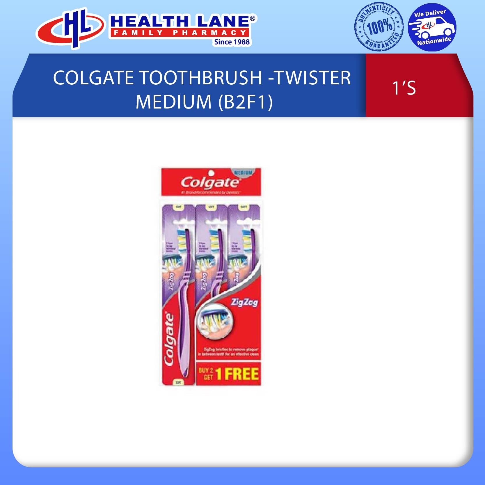 COLGATE BERUS GIGI -TWISTER MEDIUM (B2F1)